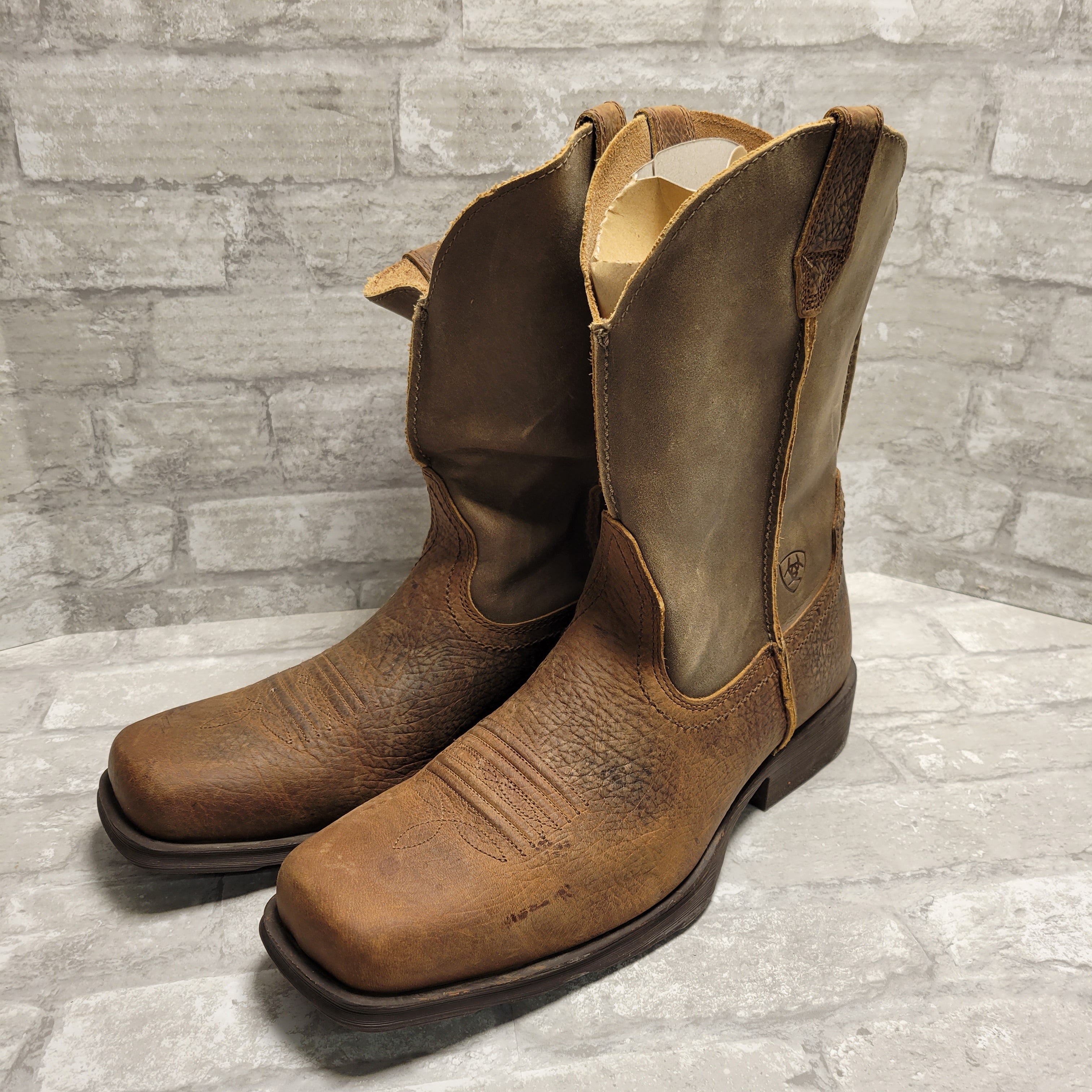Ariat Rambler Brown Bomber Square Toe 10002317 Cowboy Boots Mens, 11D (7995444330734)